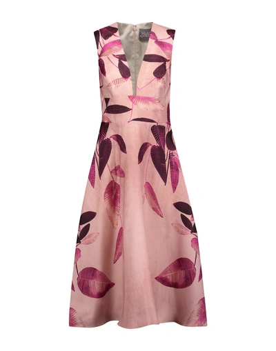 Shop Lela Rose Knee-length Dresses In Pink