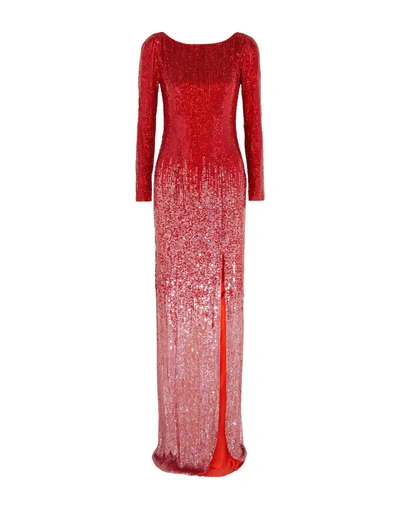 Shop Jenny Packham Long Dress In Red
