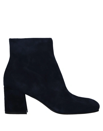 Shop Le Silla Ankle Boot In Dark Blue