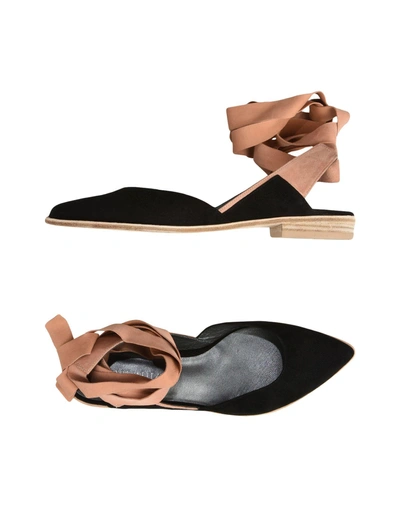 Shop Stuart Weitzman Ballet Flats In Black