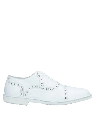 Shop Rocco P Lace-up Shoes In White