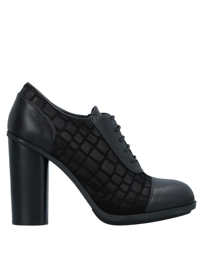 Shop Loriblu Laced Shoes In Black