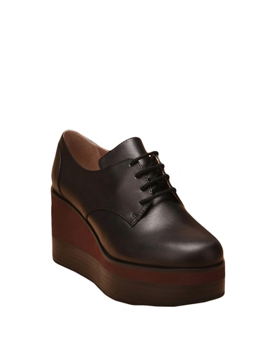 Shop Jil Sander Laced Shoes In Dark Brown