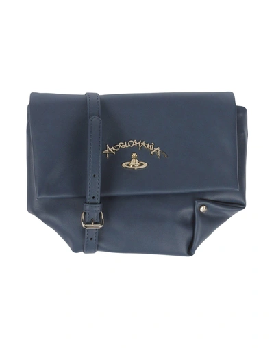 Shop Vivienne Westwood Anglomania Cross-body Bags In Slate Blue