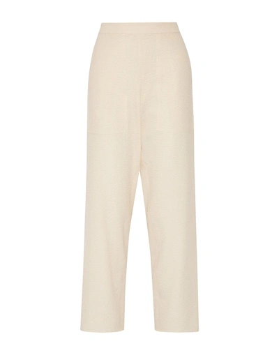 Shop Lemaire Casual Pants In Ivory
