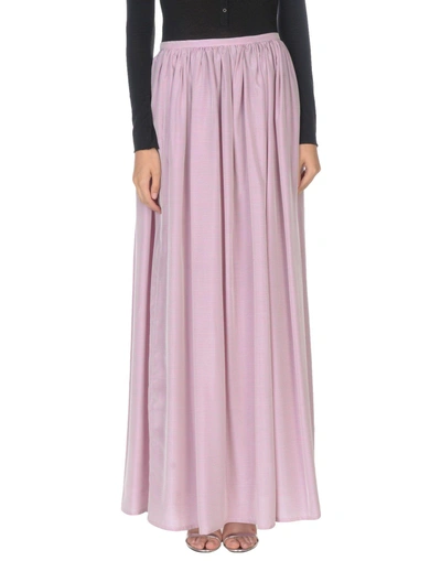 Shop Thierry Colson Maxi Skirts In Pink