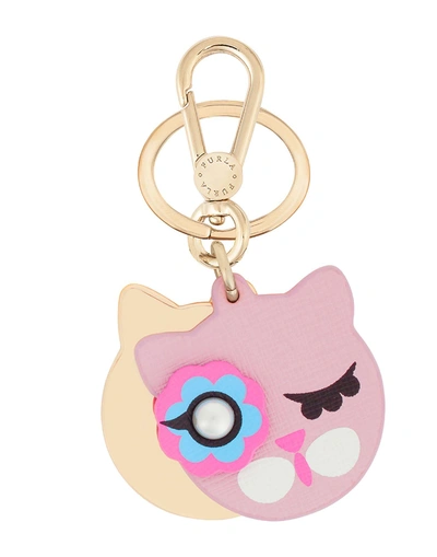 Shop Furla Key Ring In Light Pink