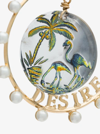Shop Anton Heunis Desire Swarovski Crystal Earrings In Metallic
