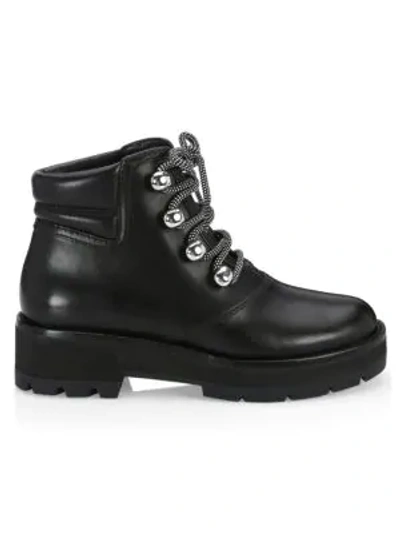 Shop 3.1 Phillip Lim / フィリップ リム Dylan Leather Lace-up Hiking Boots In Black