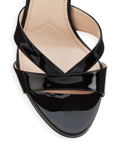 Shop Miu Miu Crystal-embellished Leather Slingback Sandals In Black
