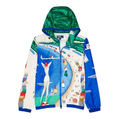 Shop Polo Ralph Lauren Riviera-print Shell Jacket In Multicoloured