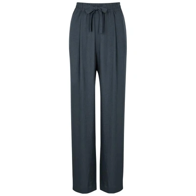 Shop Vince Navy Twill Trousers
