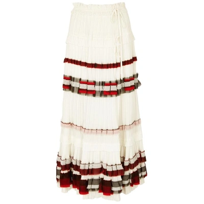 Shop 3.1 Phillip Lim / フィリップ リム Ivory Pleated Midi Skirt In Off White