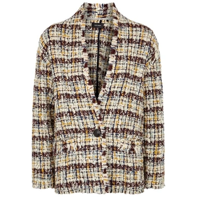 Shop Isabel Marant Iliana Bouclé-tweed Jacket In Multicoloured