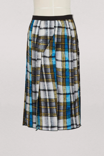 Shop Marc Jacobs Pleated Skirt In Blue Multi