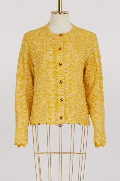 Shop Marc Jacobs Cardigan In Yellow