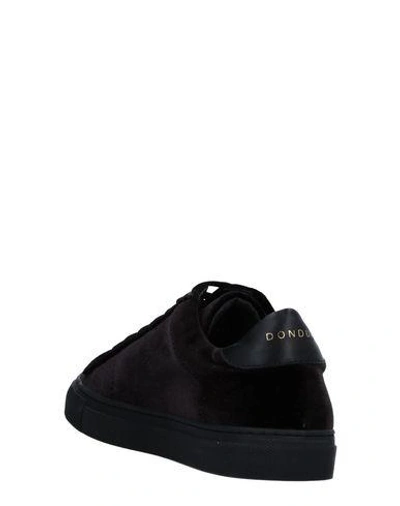 Shop Dondup Woman Sneakers Black Size 5 Textile Fibers, Soft Leather