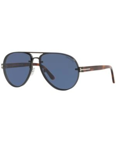 Shop Tom Ford Sunglasses, Ft0622 62 In Tortoise / Blue