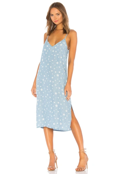 Shop Splendid Americana Slip Dress In Baby Blue