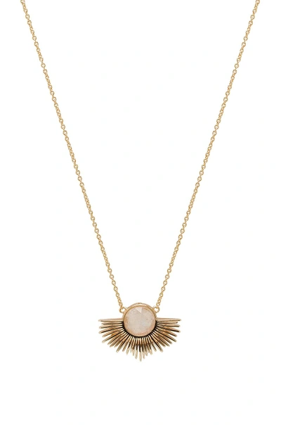 Shop Melanie Auld By Artemis Pegasus Necklace In Metallic Gold