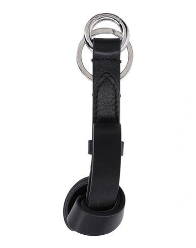 Shop Jil Sander Key Ring In Black
