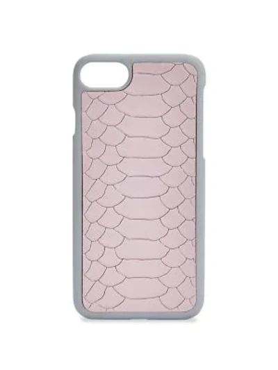 Shop Gigi New York Python Leather Iphone 7 Case In Petal Pink