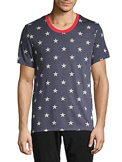 Shop Alternative Star-print Drop Neck Tee In Grey