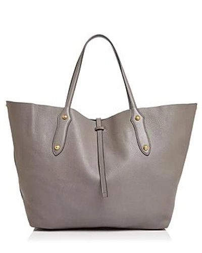 Shop Annabel Ingall Isabella Large Leather Tote In Slate/gold