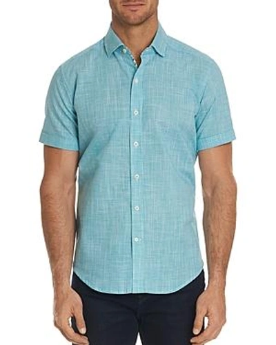 Shop Robert Graham Isia Classic Fit Button-down Shirt In Teal