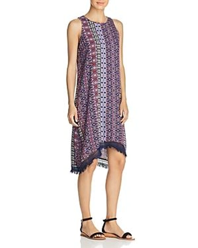 Shop Love Scarlett Printed Fringe-hem Dress In Bandana Print