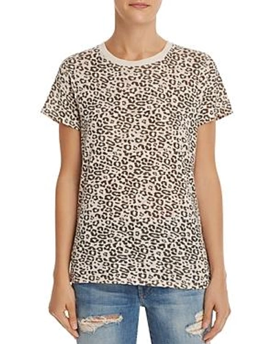 Shop Atm Anthony Thomas Melillo Leopard Print Tee In Lunar Combo