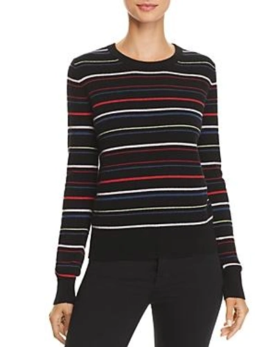 Shop Equipment Shirley Striped Cashmere Sweater In Black Multi