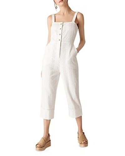 Shop Whistles Valerie Lace Jumpsuit In White