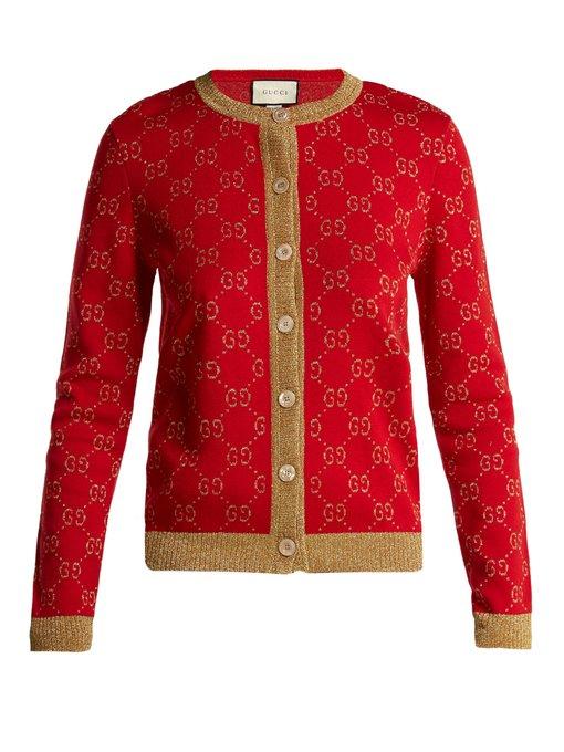 red cotton cardigan womens