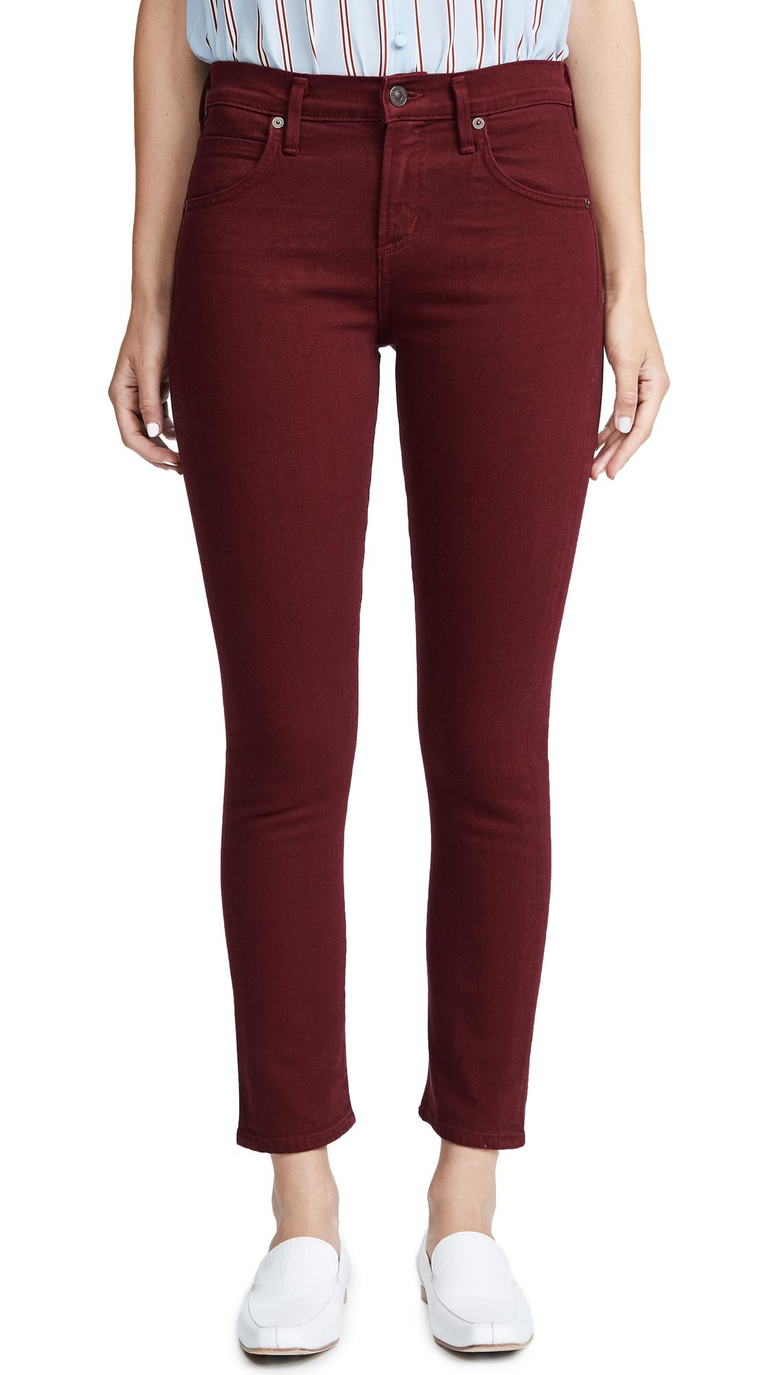 citizens of humanity elsa mid rise slim fit crop