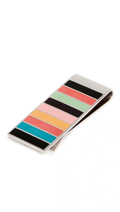 Shop Paul Smith Artist Stripe Money Clip In Multi