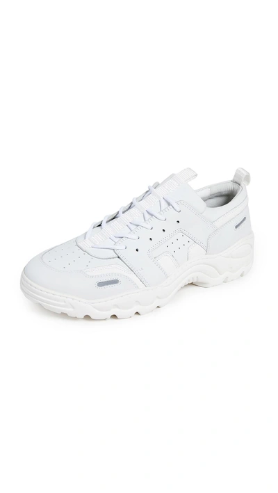 Shop Ami Alexandre Mattiussi Running Sneakers In White