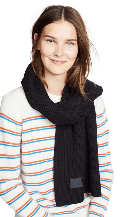 Shop Acne Studios Bansy N Face Scarf In Black