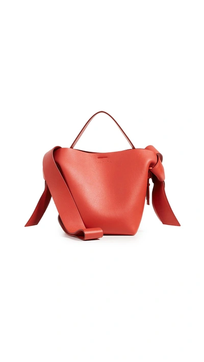 Shop Acne Studios Musubi Mini Bag In Sharp Red