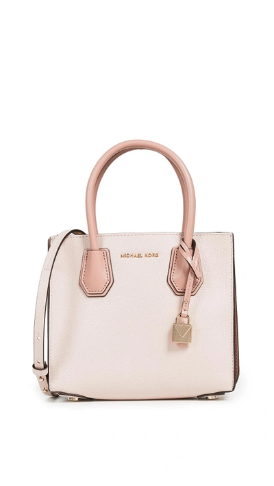 Shop Michael Michael Kors Mercer Medium Messenger Bag In Soft Pink