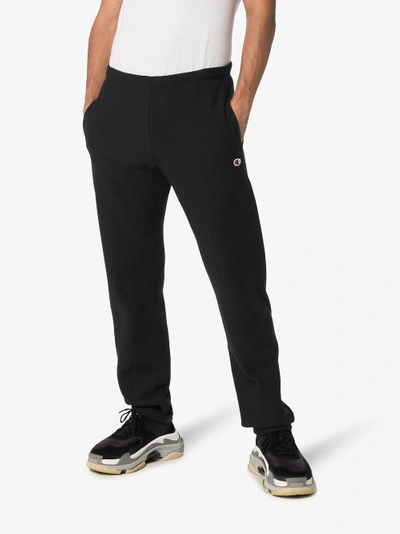 Shop Champion Reverse Weave Sweatpants In Black