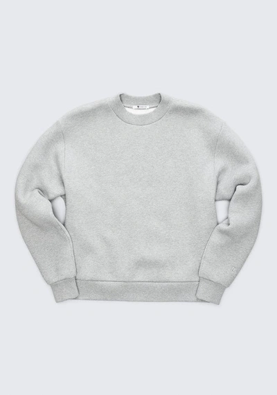 Shop Alexander Wang Exclusive Dense Fleece Sweatshirt In Light Gray