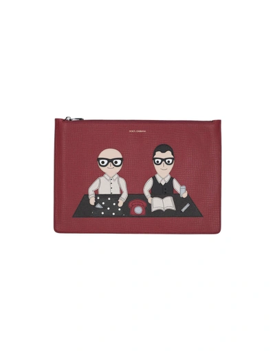 Shop Dolce & Gabbana Pouches In Red