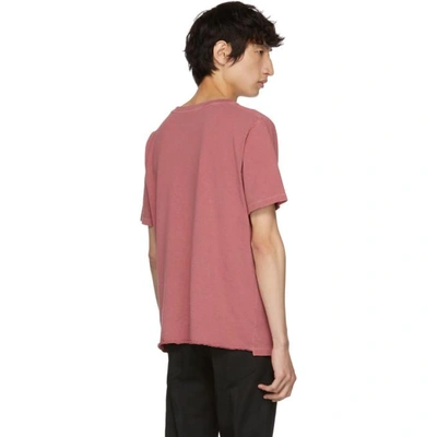 Shop Saint Laurent Red Rive Gauche T-shirt In 6050 Wshred