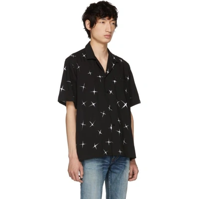 Shop Saint Laurent Black Star Shirt In 1070 Black
