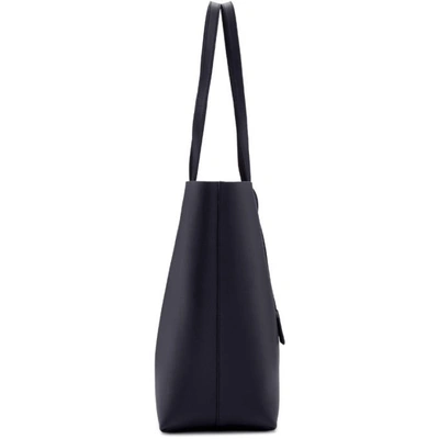 Shop Saint Laurent Navy East/west Shopping Tote In 4147 Navy
