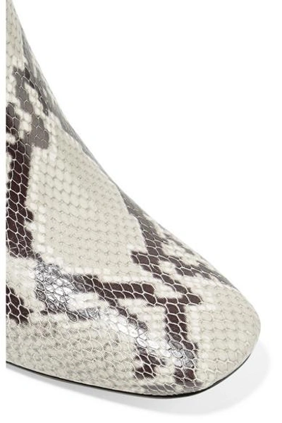 Shop Marc Jacobs Snake-effect Leather Ankle Boots In Snake Print