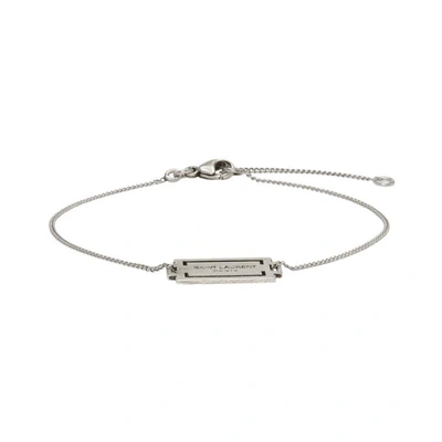 Saint Laurent Silver Razor Blade Bracelet In 8142 Silver ModeSens