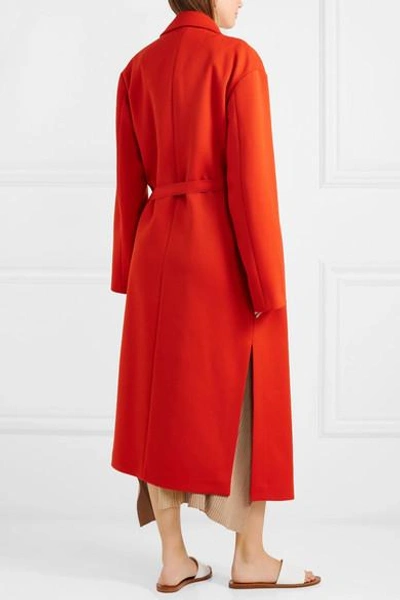 Shop Jil Sander Wool-blend Coat In Red