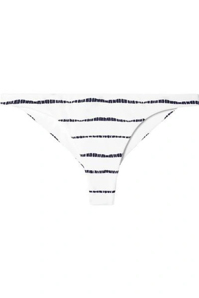 Shop Vix Lee Striped Bikini Briefs In White